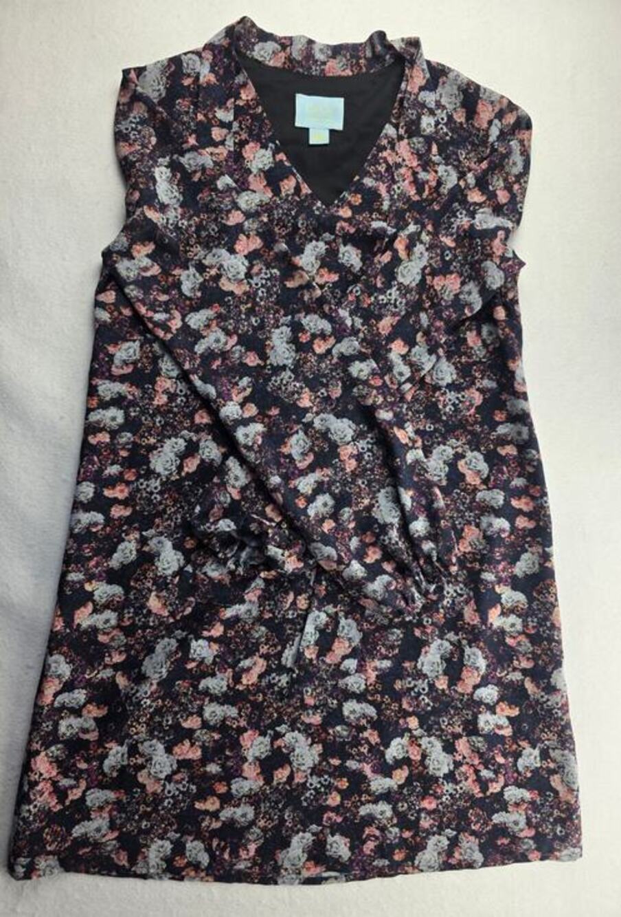 Cece By Cynthia Steffe Floral Long Sleeve Mini Dress Size 0